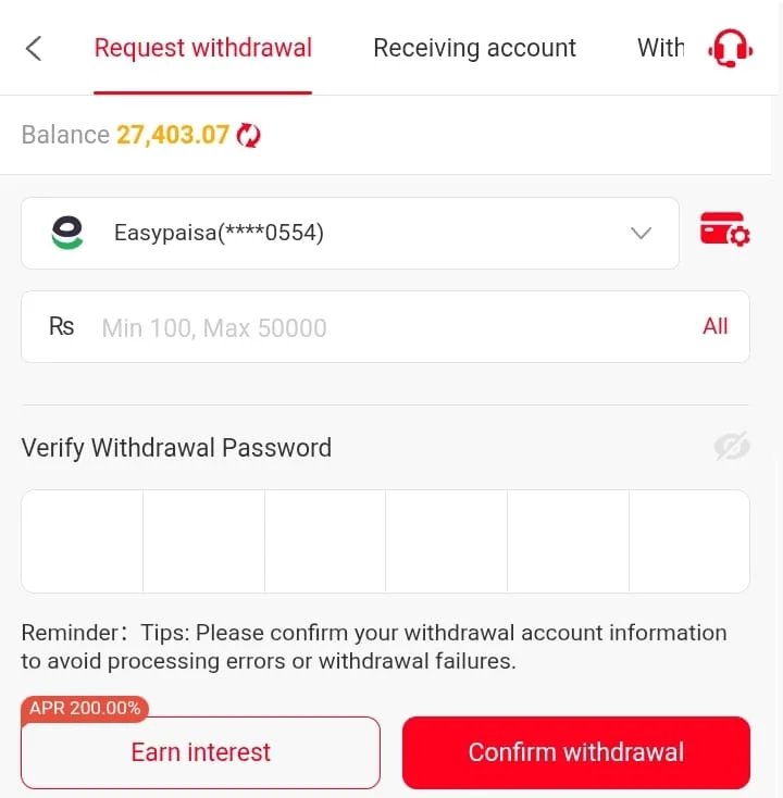 Withdraw